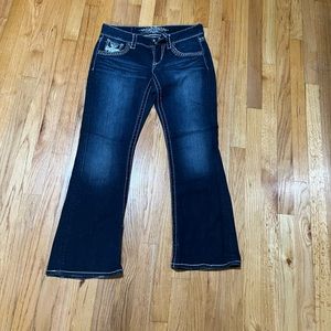 Maurice’s dark denim flare